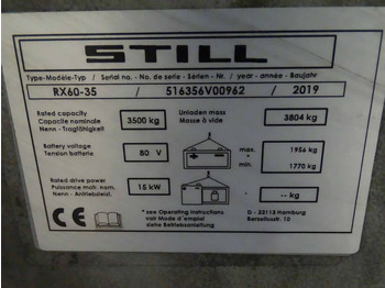 Elektrický vysokozdvižný vozík Still RX60-35: obrázok 5