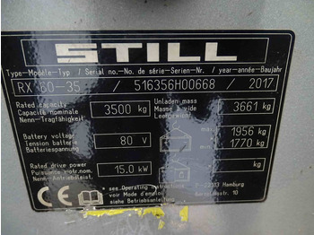 Elektrický vysokozdvižný vozík Still RX60-35: obrázok 5 Elektrický vysokozdvižný vozík Still RX60-35: obrázok 5