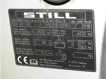 Elektrický vysokozdvižný vozík Still RX60-45: obrázok 5 Elektrický vysokozdvižný vozík Still RX60-45: obrázok 5