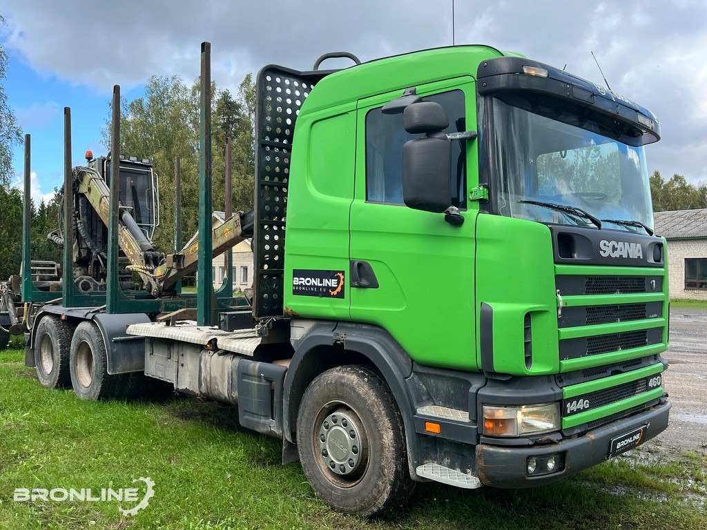 2001 Scania R144 6x4 Loglift + 1997 Närko TP3-RT-280 - Nákladné vozidlo na prepravu dreva, Auto s hydraulickou rukou: obrázok 2 2001 Scania R144 6x4 Loglift + 1997 Närko TP3-RT-280 - Nákladné vozidlo na prepravu dreva, Auto s hydraulickou rukou: obrázok 2
