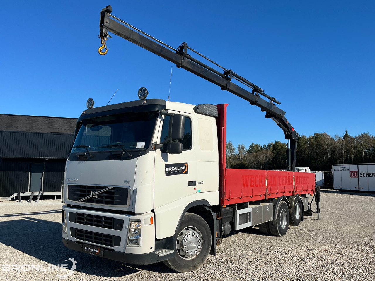 2006 Volvo FH 440 6x2 Flatbed + Crane - Valníkový/ Plošinový nákladný automobil, Auto s hydraulickou rukou: obrázok 1 2006 Volvo FH 440 6x2 Flatbed + Crane - Valníkový/ Plošinový nákladný automobil, Auto s hydraulickou rukou: obrázok 1