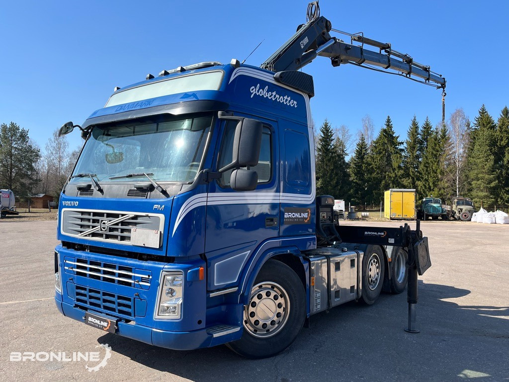 2008 VOLVO FM440 6x2+HIAB Crane+Platform trailer - Ťahač, Plošinový/ Valníkový náves: obrázok 1 2008 VOLVO FM440 6x2+HIAB Crane+Platform trailer - Ťahač, Plošinový/ Valníkový náves: obrázok 1