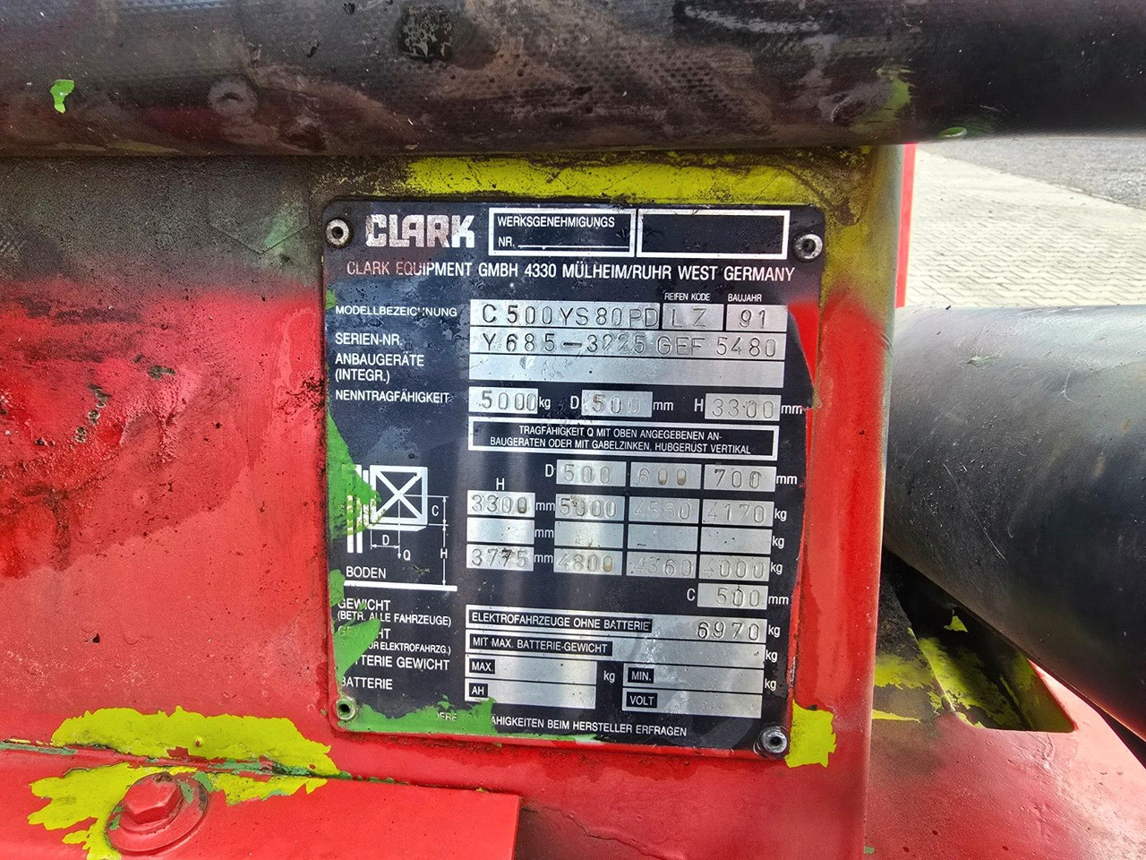 Clark Gabelstapler Stapler clark C 500 YS 80 PD 5T - Dieselový vysokozdvižný vozík: obrázok 2 Clark Gabelstapler Stapler clark C 500 YS 80 PD 5T - Dieselový vysokozdvižný vozík: obrázok 2