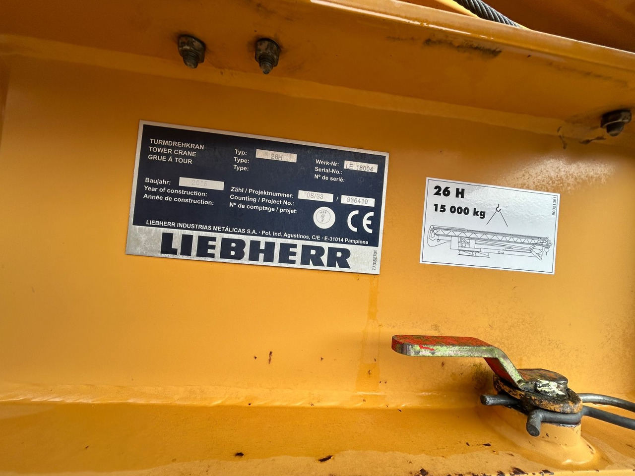 Liebherr Schnellbaukran 26 H Bj.: 2015 - Vežový žeriav: obrázok 5 Liebherr Schnellbaukran 26 H Bj.: 2015 - Vežový žeriav: obrázok 5