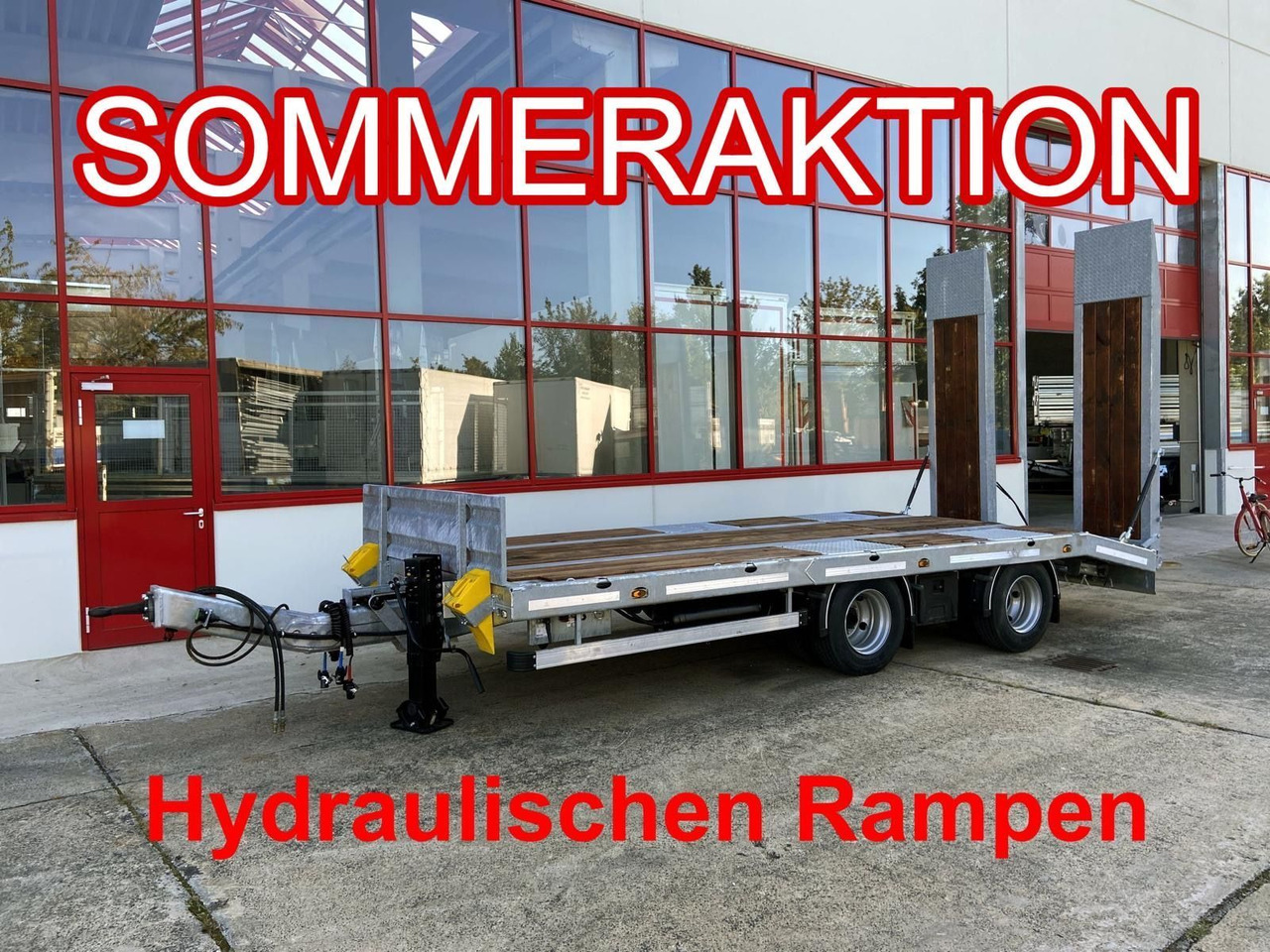 Möslein 21 t Tandemtieflader, hydr. Rampen, NEU - Príves podvalník: obrázok 1 Möslein 21 t Tandemtieflader, hydr. Rampen, NEU - Príves podvalník: obrázok 1