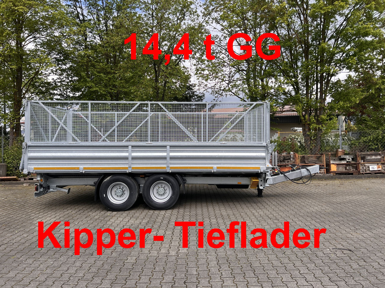 Möslein TTD 14 5,70 m 14 t Tandem- Kipper Tieflader 5,70 m lang, Breite Reifen-- Neufahrzeug -- - Príves sklápěcí: obrázok 1 Möslein TTD 14 5,70 m 14 t Tandem- Kipper Tieflader 5,70 m lang, Breite Reifen-- Neufahrzeug -- - Príves sklápěcí: obrázok 1
