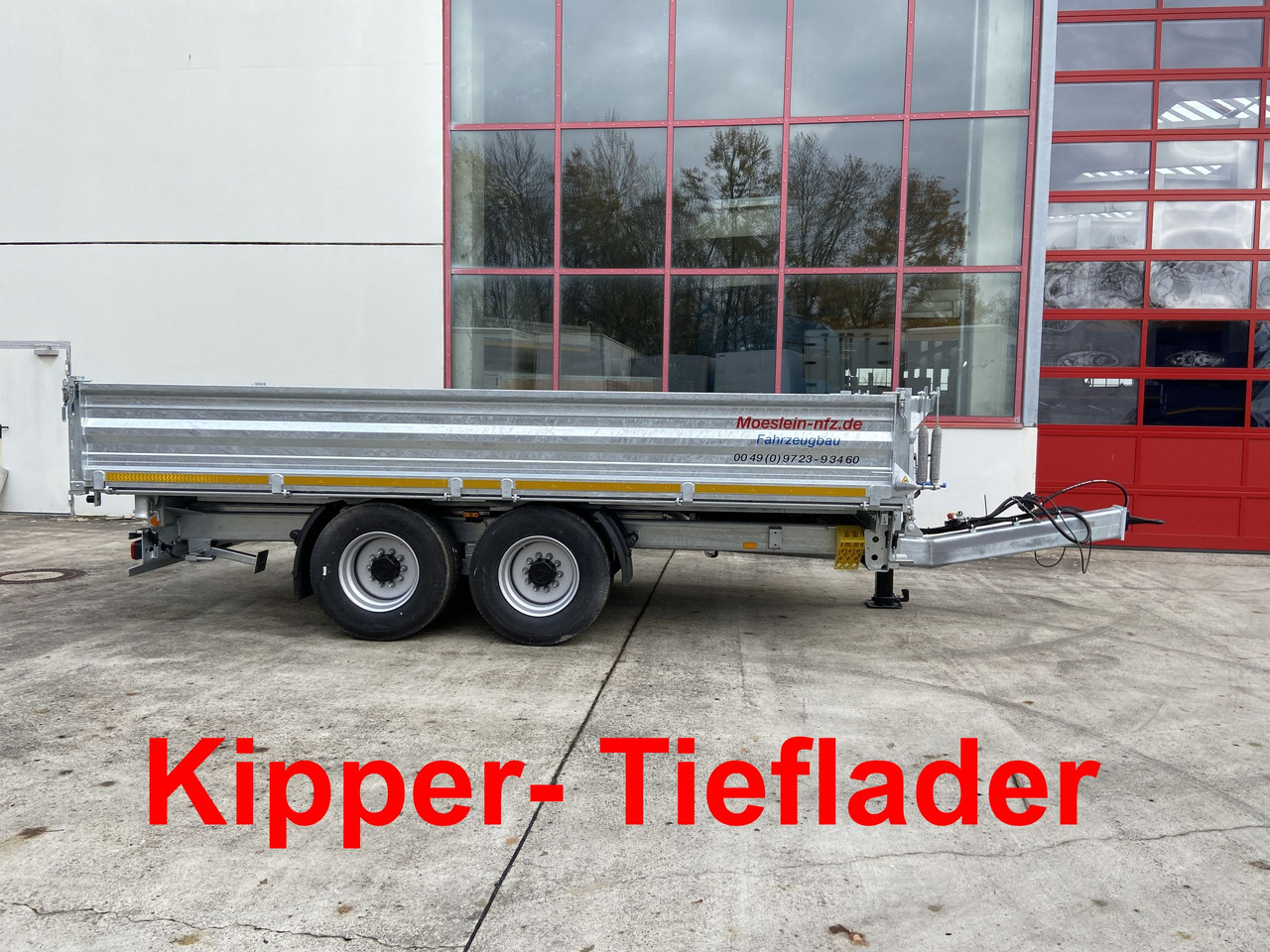 Möslein TTD 14 Schwebheim 14 t Tandemkipper Tieflader Breite Reifen-- Neufahrzeug -- - Príves sklápěcí: obrázok 1 Möslein TTD 14 Schwebheim 14 t Tandemkipper Tieflader Breite Reifen-- Neufahrzeug -- - Príves sklápěcí: obrázok 1
