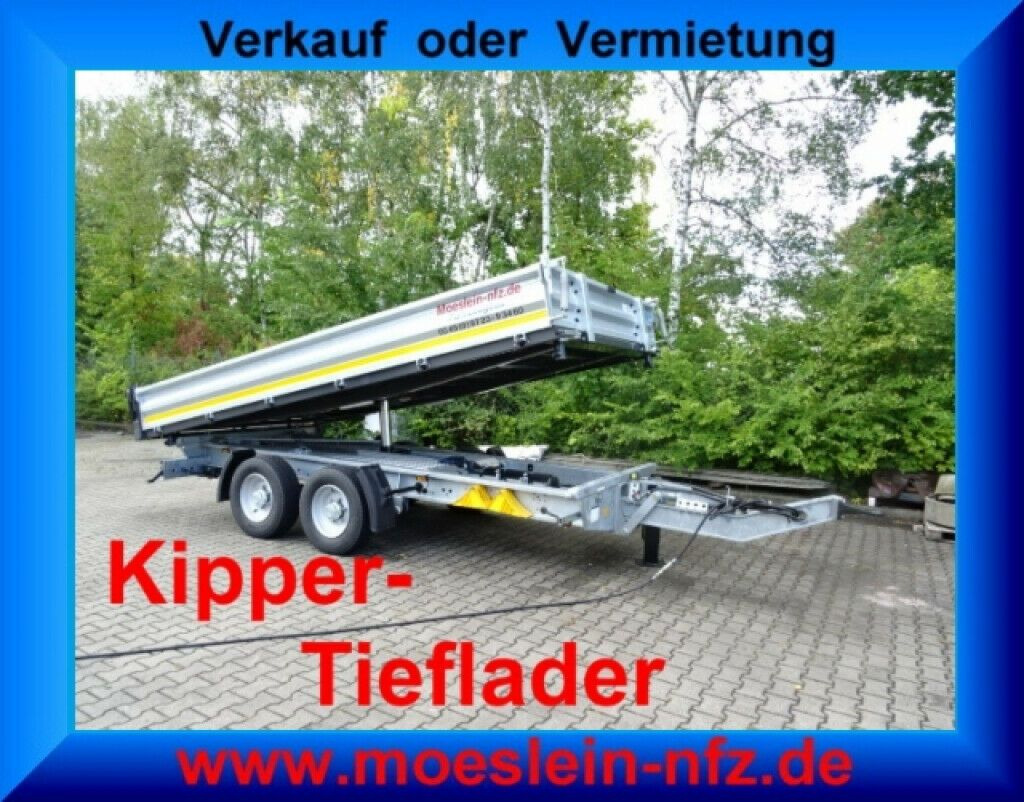 Möslein neuer Tandem 3- Seitenkipper Tieflader-- Neufah - Príves sklápěcí: obrázok 1 Möslein neuer Tandem 3- Seitenkipper Tieflader-- Neufah - Príves sklápěcí: obrázok 1