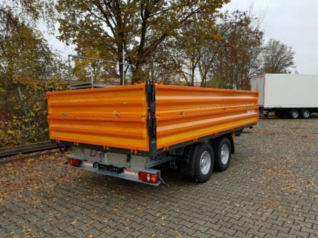 Möslein neuer Tandem 3- Seitenkipper Tiefladermit Bordw - Príves sklápěcí: obrázok 4 Möslein neuer Tandem 3- Seitenkipper Tiefladermit Bordw - Príves sklápěcí: obrázok 4