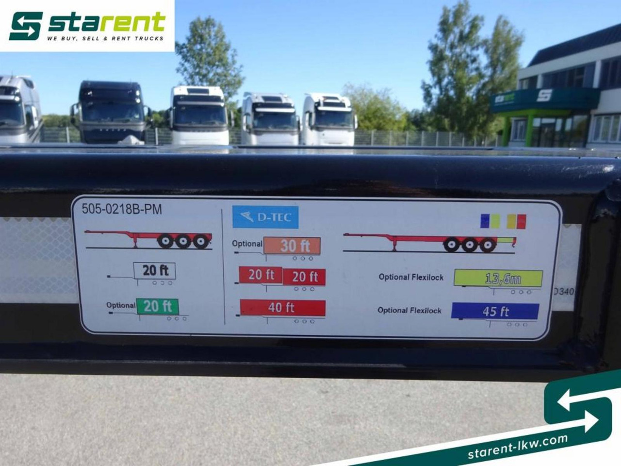 Nový Príves preprava kontajnerov/ Výmenná nadstavba D-TEC Portmaster 1x20 / 2x20 / 1x30 / 1x40 / 1x45: obrázok 20