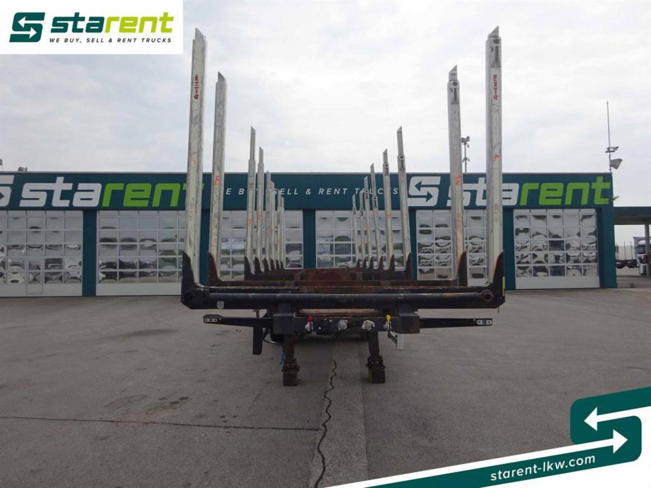 Hangler Holzrungen Auflieger Exte Rungen Lift-A Lenkachse - Klanicový náves: obrázok 2 Hangler Holzrungen Auflieger Exte Rungen Lift-A Lenkachse - Klanicový náves: obrázok 2