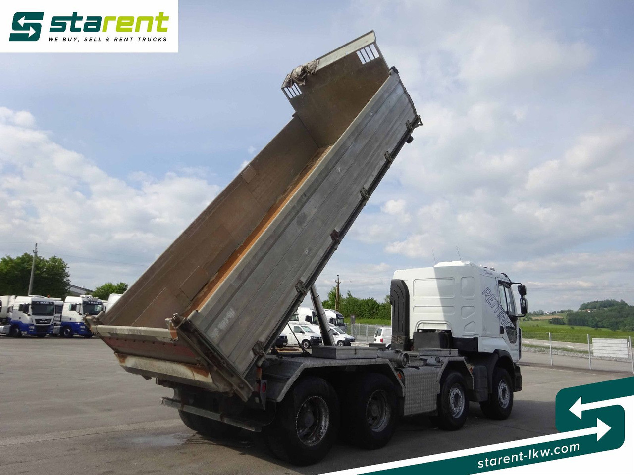 Renault Premium 450 DXi, 8x4, 3 Seitenkipper, Standklima - Sklápač: obrázok 4 Renault Premium 450 DXi, 8x4, 3 Seitenkipper, Standklima - Sklápač: obrázok 4