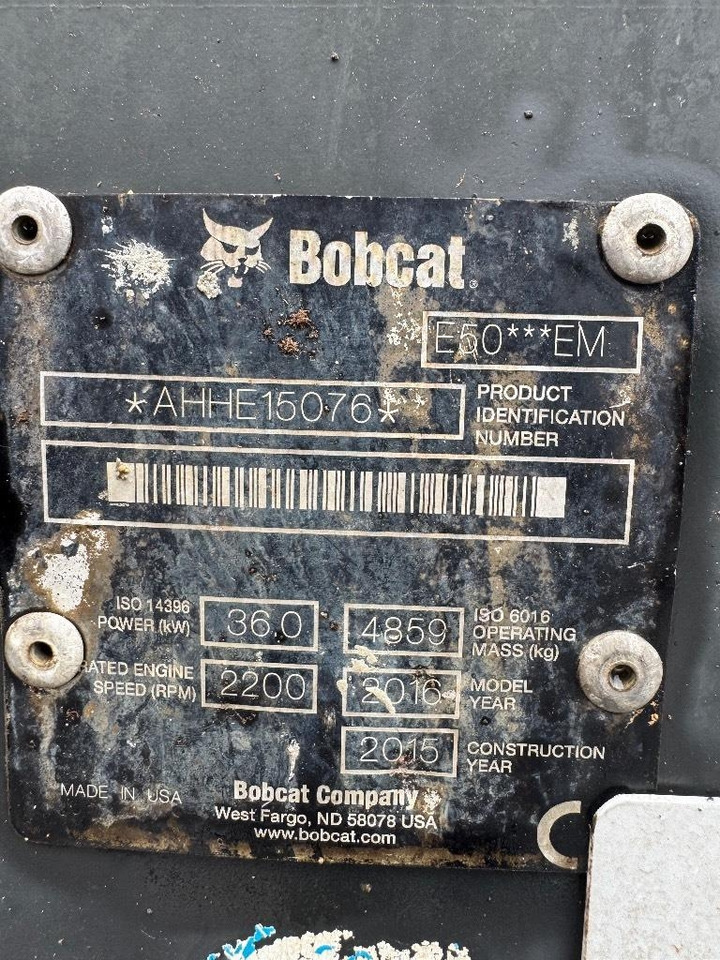 Bobcat E 50 EM - Mini rýpadlo: obrázok 5 Bobcat E 50 EM - Mini rýpadlo: obrázok 5