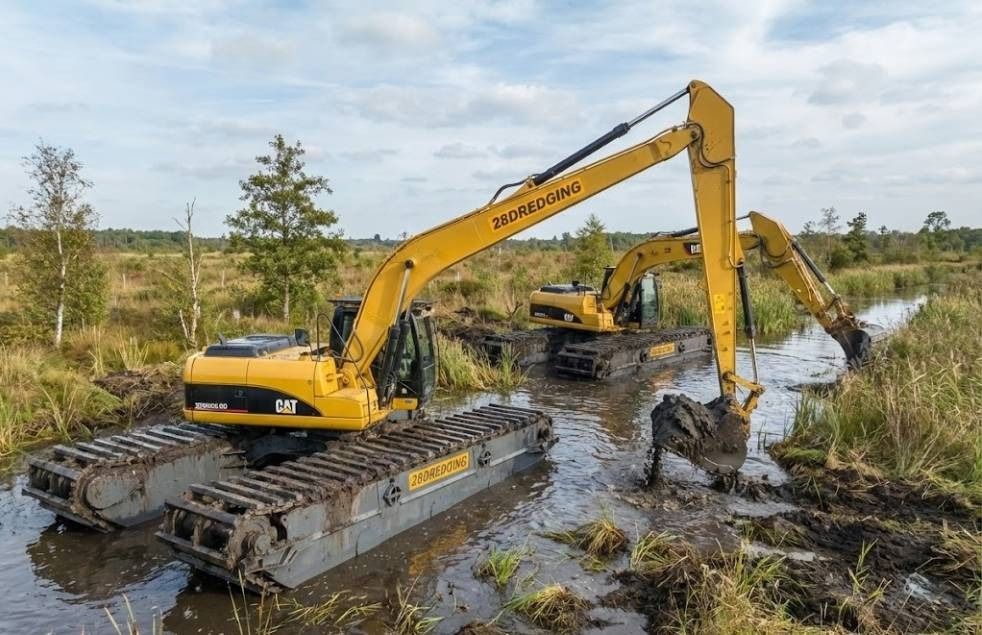 CAT 320 AMPIBIOUS EXCAVATOR RENTAL - Plovoucí rýpadlo: obrázok 1 CAT 320 AMPIBIOUS EXCAVATOR RENTAL - Plovoucí rýpadlo: obrázok 1