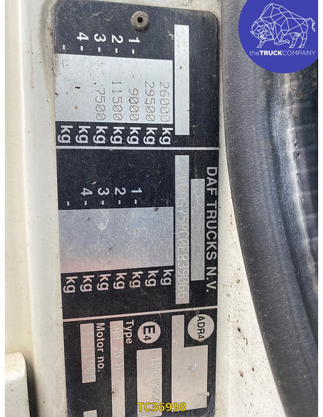 DAF CF 75 310 - Auto na odvoz odpadu: obrázok 3 DAF CF 75 310 - Auto na odvoz odpadu: obrázok 3