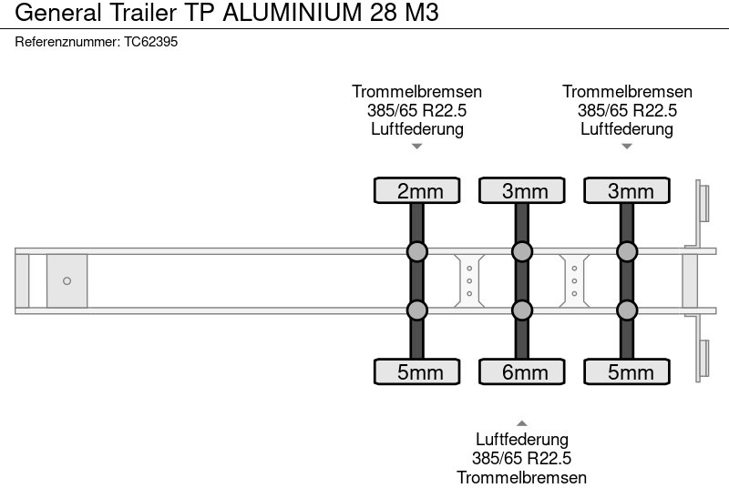 General Trailer TP ALUMINIUM 28 M3 - Náves sklápěcí: obrázok 5 General Trailer TP ALUMINIUM 28 M3 - Náves sklápěcí: obrázok 5