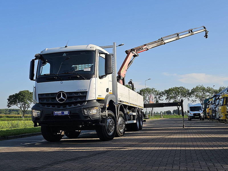 Mercedes-Benz AROCS 3240 PalfingerPK 23001-EH - Valníkový/ Plošinový nákladný automobil, Auto s hydraulickou rukou: obrázok 1 Mercedes-Benz AROCS 3240 PalfingerPK 23001-EH - Valníkový/ Plošinový nákladný automobil, Auto s hydraulickou rukou: obrázok 1