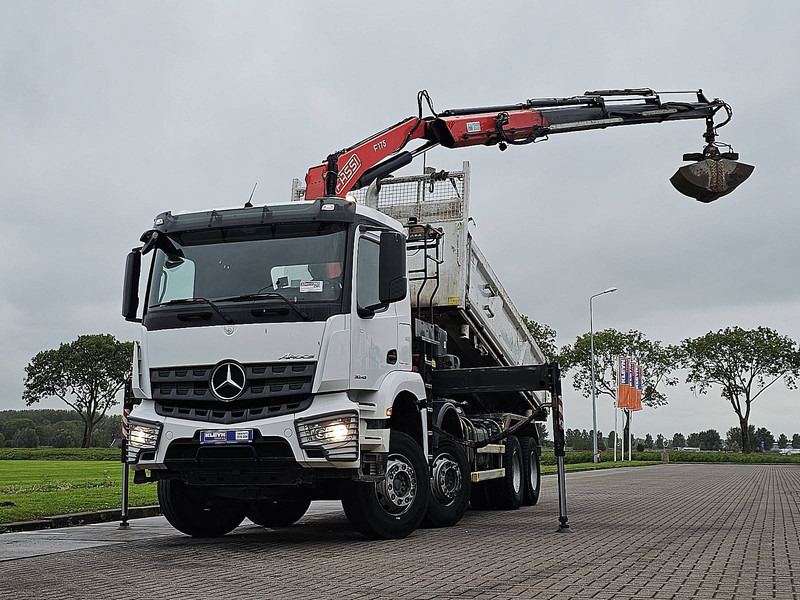 Mercedes-Benz AROCS 3243 FASSI F175A023 - Sklápač, Auto s hydraulickou rukou: obrázok 1 Mercedes-Benz AROCS 3243 FASSI F175A023 - Sklápač, Auto s hydraulickou rukou: obrázok 1