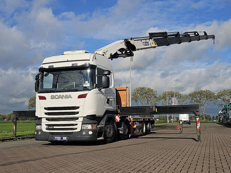 Scania R490 - Valníkový/ Plošinový nákladný automobil, Auto s hydraulickou rukou: obrázok 1 Scania R490 - Valníkový/ Plošinový nákladný automobil, Auto s hydraulickou rukou: obrázok 1