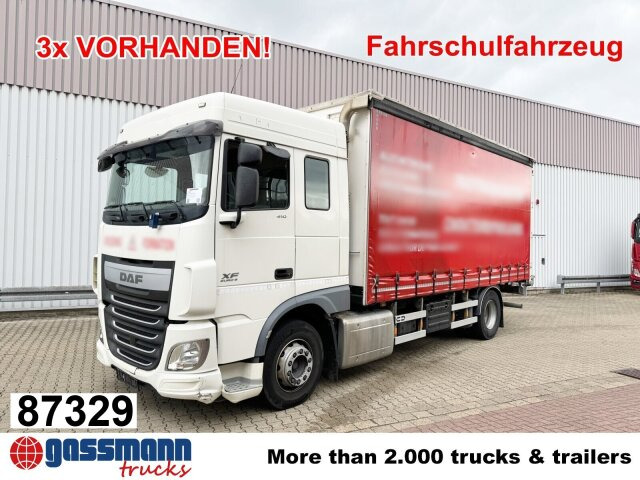 DAF XF 410 FA 4x2, Fahrschule, 2x AHK, 6 Sitze - Valníkový/ Plošinový nákladný automobil: obrázok 1 DAF XF 410 FA 4x2, Fahrschule, 2x AHK, 6 Sitze - Valníkový/ Plošinový nákladný automobil: obrázok 1