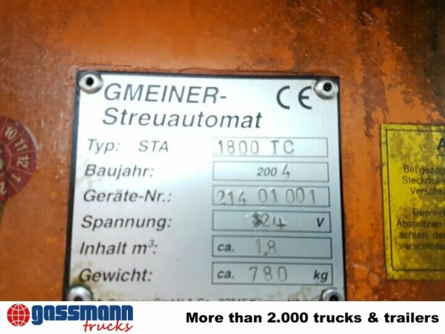 Gmeiner Streuautomat STA 1800 TC mit - Rozmetač piesku/ Soli pre Komunálne/ Špeciálne stroje: obrázok 4 Gmeiner Streuautomat STA 1800 TC mit - Rozmetač piesku/ Soli pre Komunálne/ Špeciálne stroje: obrázok 4