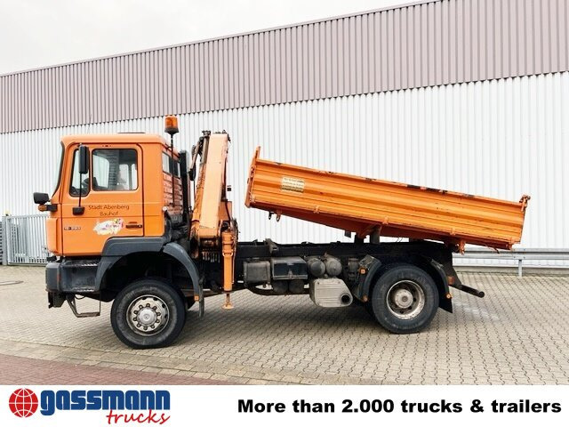 MAN 19.293 4x4 BL mit Kran Meiller MK77RS2 - Sklápač, Auto s hydraulickou rukou: obrázok 2 MAN 19.293 4x4 BL mit Kran Meiller MK77RS2 - Sklápač, Auto s hydraulickou rukou: obrázok 2