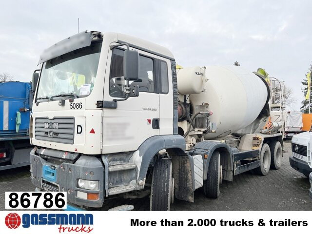 MAN TGA 35.360 8X4 BB, Betonmischer Karrena 10m³ - Domiešavač: obrázok 1 MAN TGA 35.360 8X4 BB, Betonmischer Karrena 10m³ - Domiešavač: obrázok 1