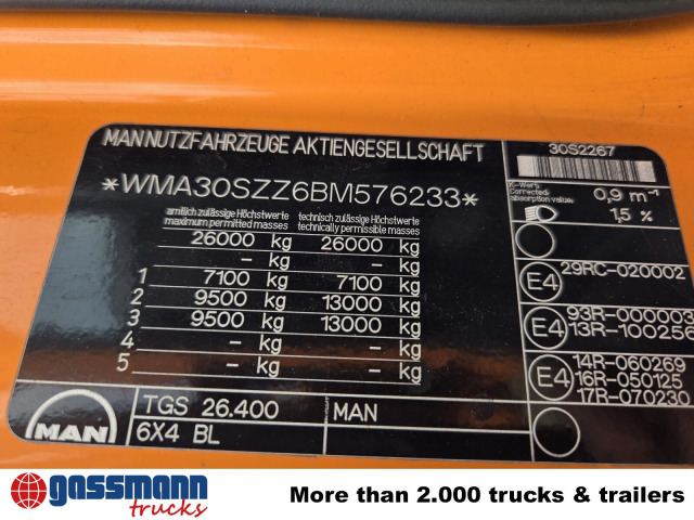 MAN TGS 26.400 6X4 BL - Podvozek s kabinou: obrázok 5 MAN TGS 26.400 6X4 BL - Podvozek s kabinou: obrázok 5