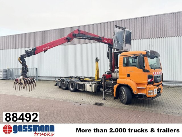 MAN TGS 26.440 6x2-4 BL, Lenk-/Liftachse, - Hákový nosič kontajnerov, Auto s hydraulickou rukou: obrázok 1 MAN TGS 26.440 6x2-4 BL, Lenk-/Liftachse, - Hákový nosič kontajnerov, Auto s hydraulickou rukou: obrázok 1