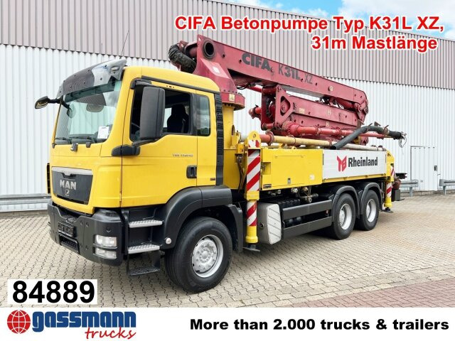 MAN TGS 33.440 6X4 BB, Betonpumpe CIFA K31L XZ, 31m - Autočerpadlo: obrázok 1 MAN TGS 33.440 6X4 BB, Betonpumpe CIFA K31L XZ, 31m - Autočerpadlo: obrázok 1