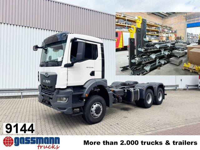 MAN TGS 33.480 6x6 BB CH, Hohe Bauart, Nebenantrieb - Hákový nosič kontajnerov: obrázok 1 MAN TGS 33.480 6x6 BB CH, Hohe Bauart, Nebenantrieb - Hákový nosič kontajnerov: obrázok 1