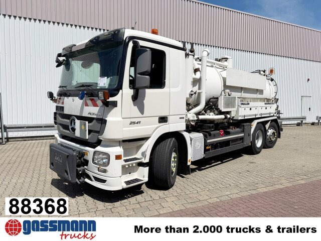Mercedes-Benz Actros 2541 L 6x2, Müller Saug-/Spülwagen ca. - Zametacie vozidlo: obrázok 1 Mercedes-Benz Actros 2541 L 6x2, Müller Saug-/Spülwagen ca. - Zametacie vozidlo: obrázok 1