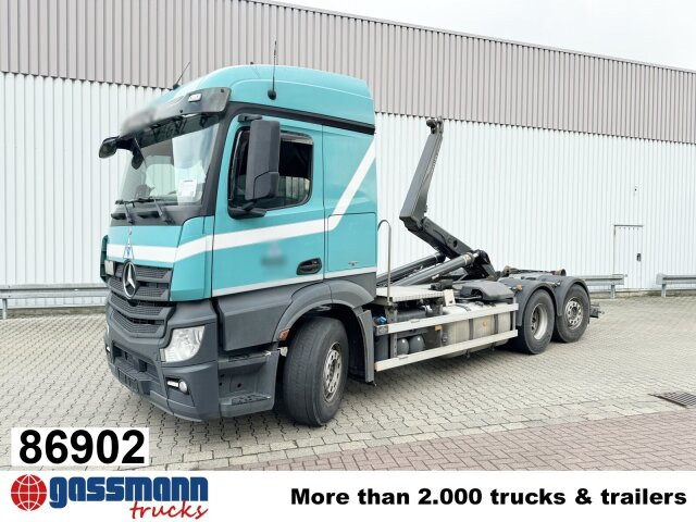 Mercedes-Benz Actros 2545 L 6x2/46, Retarder, Lenk-/Liftachse, - Hákový nosič kontajnerov: obrázok 1 Mercedes-Benz Actros 2545 L 6x2/46, Retarder, Lenk-/Liftachse, - Hákový nosič kontajnerov: obrázok 1