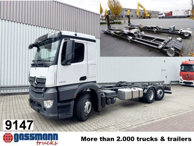 Mercedes-Benz Actros 2548 L 6x2, Retarder, Lenk-/Liftachse - Hákový nosič kontajnerov: obrázok 1 Mercedes-Benz Actros 2548 L 6x2, Retarder, Lenk-/Liftachse - Hákový nosič kontajnerov: obrázok 1