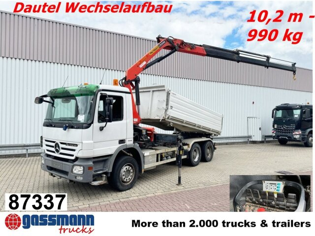 Mercedes-Benz Actros 2644/48 LK 6x4, Dautel Wechselsystem, - Sklápač, Auto s hydraulickou rukou: obrázok 1 Mercedes-Benz Actros 2644/48 LK 6x4, Dautel Wechselsystem, - Sklápač, Auto s hydraulickou rukou: obrázok 1