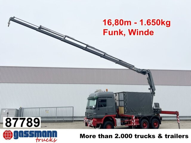 Mercedes-Benz Actros 3346 AK 6x6, 134t Anhängelast WSK, - Valníkový/ Plošinový nákladný automobil, Auto s hydraulickou rukou: obrázok 1 Mercedes-Benz Actros 3346 AK 6x6, 134t Anhängelast WSK, - Valníkový/ Plošinový nákladný automobil, Auto s hydraulickou rukou: obrázok 1