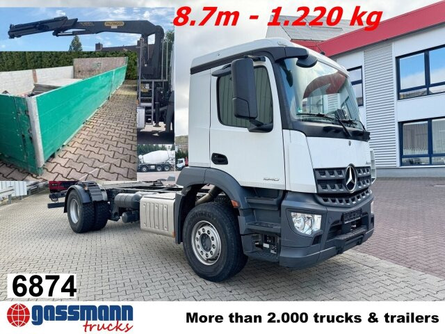 Mercedes-Benz Arocs 1840 L 4x2, Kran Palfinger PK12001L, - Valníkový/ Plošinový nákladný automobil, Auto s hydraulickou rukou: obrázok 1 Mercedes-Benz Arocs 1840 L 4x2, Kran Palfinger PK12001L, - Valníkový/ Plošinový nákladný automobil, Auto s hydraulickou rukou: obrázok 1
