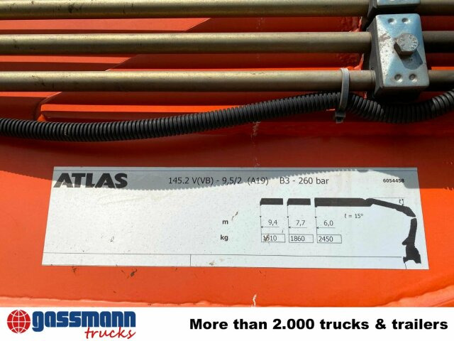 Mercedes-Benz Arocs 2545 L/6x2/4, Atlas Kran, 145.2-A19 VB, - Valníkový/ Plošinový nákladný automobil, Auto s hydraulickou rukou: obrázok 3 Mercedes-Benz Arocs 2545 L/6x2/4, Atlas Kran, 145.2-A19 VB, - Valníkový/ Plošinový nákladný automobil, Auto s hydraulickou rukou: obrázok 3