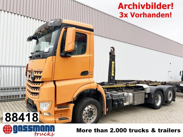 Mercedes-Benz Arocs 2552 L 6x2, Lenk-/Liftachse - Hákový nosič kontajnerov: obrázok 1 Mercedes-Benz Arocs 2552 L 6x2, Lenk-/Liftachse - Hákový nosič kontajnerov: obrázok 1