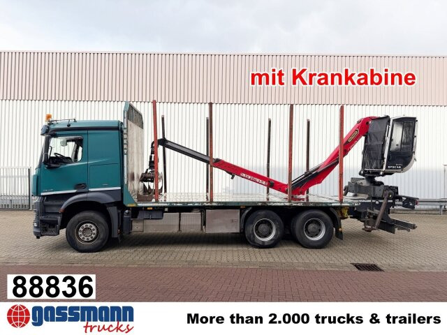 Mercedes-Benz Arocs 2648 6x4 mit Heckkran Epsilon M12Z83, - Nákladné vozidlo na prepravu dreva, Auto s hydraulickou rukou: obrázok 1 Mercedes-Benz Arocs 2648 6x4 mit Heckkran Epsilon M12Z83, - Nákladné vozidlo na prepravu dreva, Auto s hydraulickou rukou: obrázok 1
