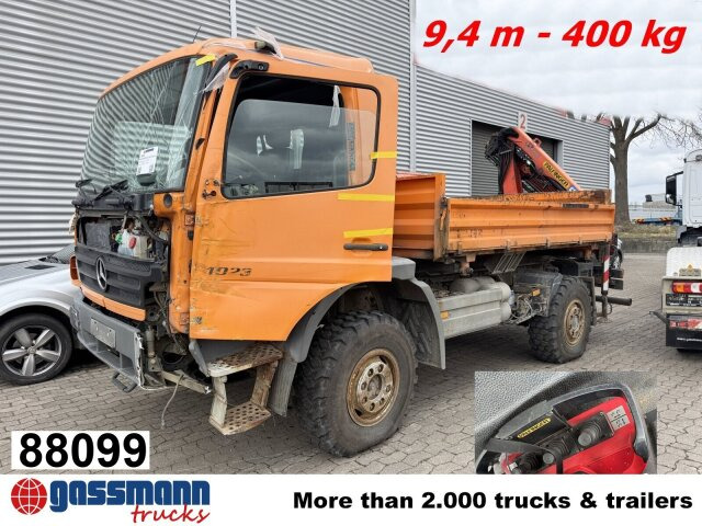 Mercedes-Benz Atego 1023 A 4x4, Einzelbereifung, Heckkran - Podvozek s kabinou, Auto s hydraulickou rukou: obrázok 1 Mercedes-Benz Atego 1023 A 4x4, Einzelbereifung, Heckkran - Podvozek s kabinou, Auto s hydraulickou rukou: obrázok 1