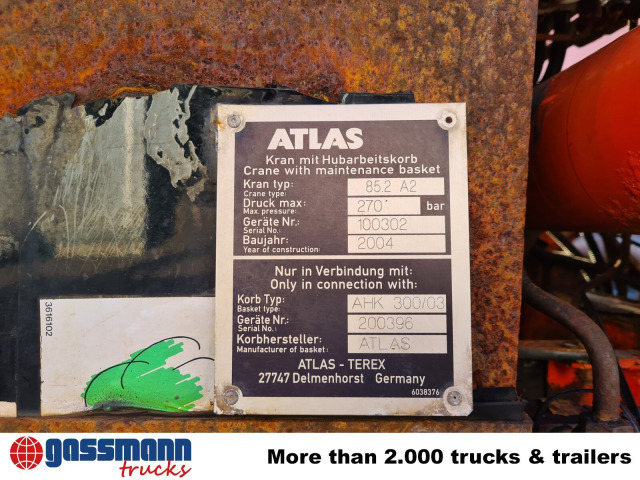 Mercedes-Benz Atego 1823 AK 4x4 mit Kran Atlas 85.2, Funk, - Sklápač, Auto s hydraulickou rukou: obrázok 5 Mercedes-Benz Atego 1823 AK 4x4 mit Kran Atlas 85.2, Funk, - Sklápač, Auto s hydraulickou rukou: obrázok 5