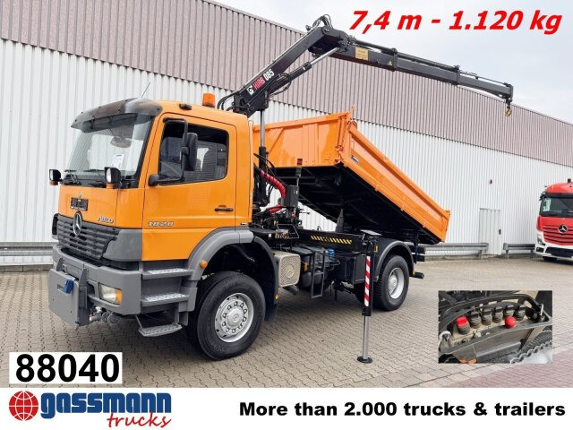 Mercedes-Benz Atego 1828 AK 4x4, Winterdienstausstattung, Kran - Sklápač, Auto s hydraulickou rukou: obrázok 1 Mercedes-Benz Atego 1828 AK 4x4, Winterdienstausstattung, Kran - Sklápač, Auto s hydraulickou rukou: obrázok 1