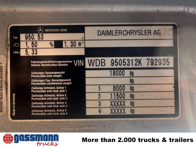 Mercedes-Benz Atego 1828 L 4x2, Rechtslenker, - Podvozek s kabinou: obrázok 4 Mercedes-Benz Atego 1828 L 4x2, Rechtslenker, - Podvozek s kabinou: obrázok 4