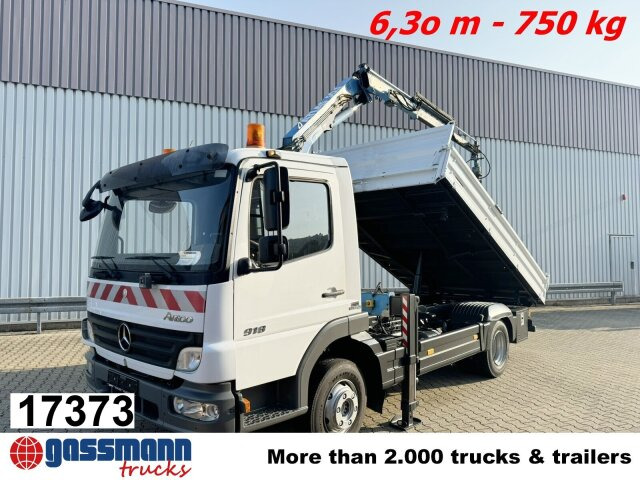 Mercedes-Benz Atego 818 K 4x2 mit Kran Atlas AK 50.1-A2 - Sklápač, Auto s hydraulickou rukou: obrázok 1 Mercedes-Benz Atego 818 K 4x2 mit Kran Atlas AK 50.1-A2 - Sklápač, Auto s hydraulickou rukou: obrázok 1