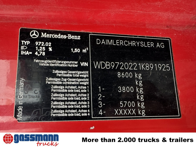 Mercedes-Benz Atego 818 K 4x2 mit Kran Palfinger PK 6500, 2x - Sklápač, Auto s hydraulickou rukou: obrázok 5 Mercedes-Benz Atego 818 K 4x2 mit Kran Palfinger PK 6500, 2x - Sklápač, Auto s hydraulickou rukou: obrázok 5