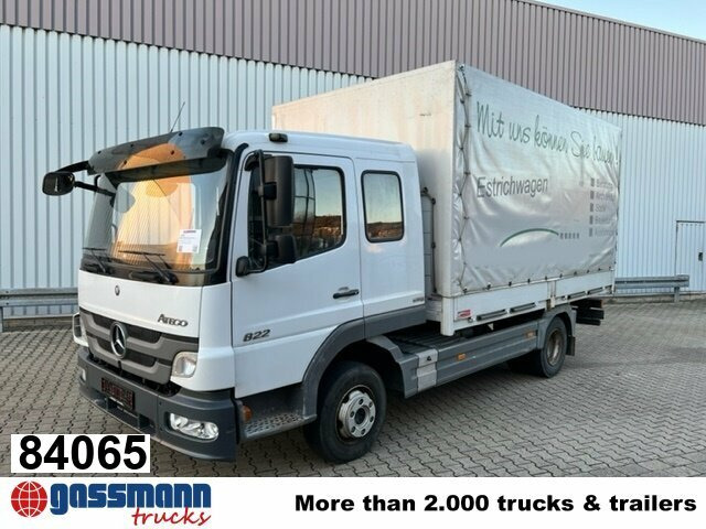 Mercedes-Benz Atego 822 4x2, Doka mit Kombisitzbank - Valníkový/ Plošinový nákladný automobil: obrázok 1 Mercedes-Benz Atego 822 4x2, Doka mit Kombisitzbank - Valníkový/ Plošinový nákladný automobil: obrázok 1