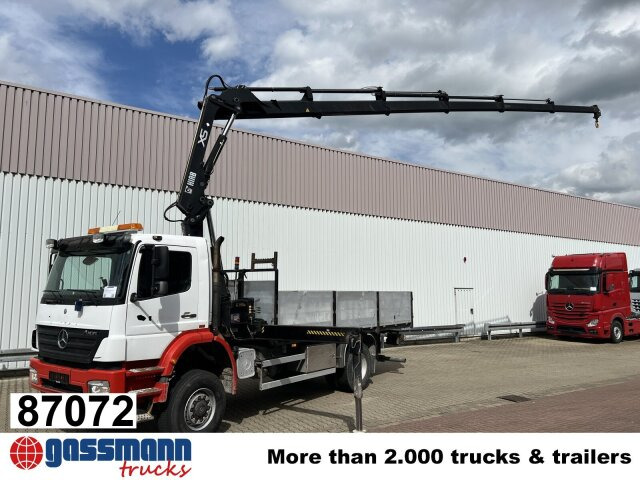 Mercedes-Benz Axor 1828 A 4x4 mit Kran Hiab XS 166 E-5 - Valníkový/ Plošinový nákladný automobil, Auto s hydraulickou rukou: obrázok 1 Mercedes-Benz Axor 1828 A 4x4 mit Kran Hiab XS 166 E-5 - Valníkový/ Plošinový nákladný automobil, Auto s hydraulickou rukou: obrázok 1