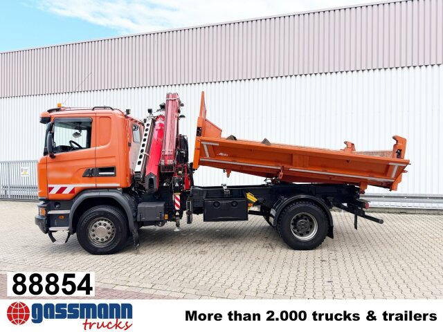 Scania G 450 4x2, Bordmatik, Kran Fassi F185A.2.24, - Sklápač, Auto s hydraulickou rukou: obrázok 1 Scania G 450 4x2, Bordmatik, Kran Fassi F185A.2.24, - Sklápač, Auto s hydraulickou rukou: obrázok 1