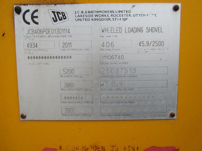 Kolesový nakladač Jcb 406: obrázok 11
